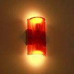 Wall Sconce Folded Geometric Resin Shade & Iron Frame