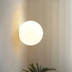 Wall Sconce Frosted Glass Globe Flush Mount