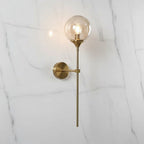 Wall Sconce Glass Globe Warm Diffused Light