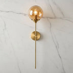 Wall Sconce Glass Globe Warm Diffused Light