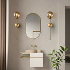Wall Sconce Glass Globe Warm Diffused Light