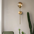 Wall Sconce Glass Globe Warm Diffused Light