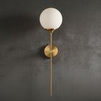 Wall Sconce Glass Globe Warm Diffused Light