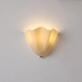 Wall Sconce Glass Petal Design Hardwired