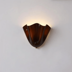 Wall Sconce Glass Petal Design Hardwired