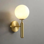 Wall Sconce Gold Or Black Milk & Ripple Glass