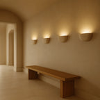 Wall Sconce Half Bowl Textured Plaster Dimmable G9 LED