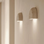 Wall Sconce Half Bowl Textured Plaster Dimmable G9 LED
