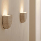 Wall Sconce Half Bowl Textured Plaster Dimmable G9 LED