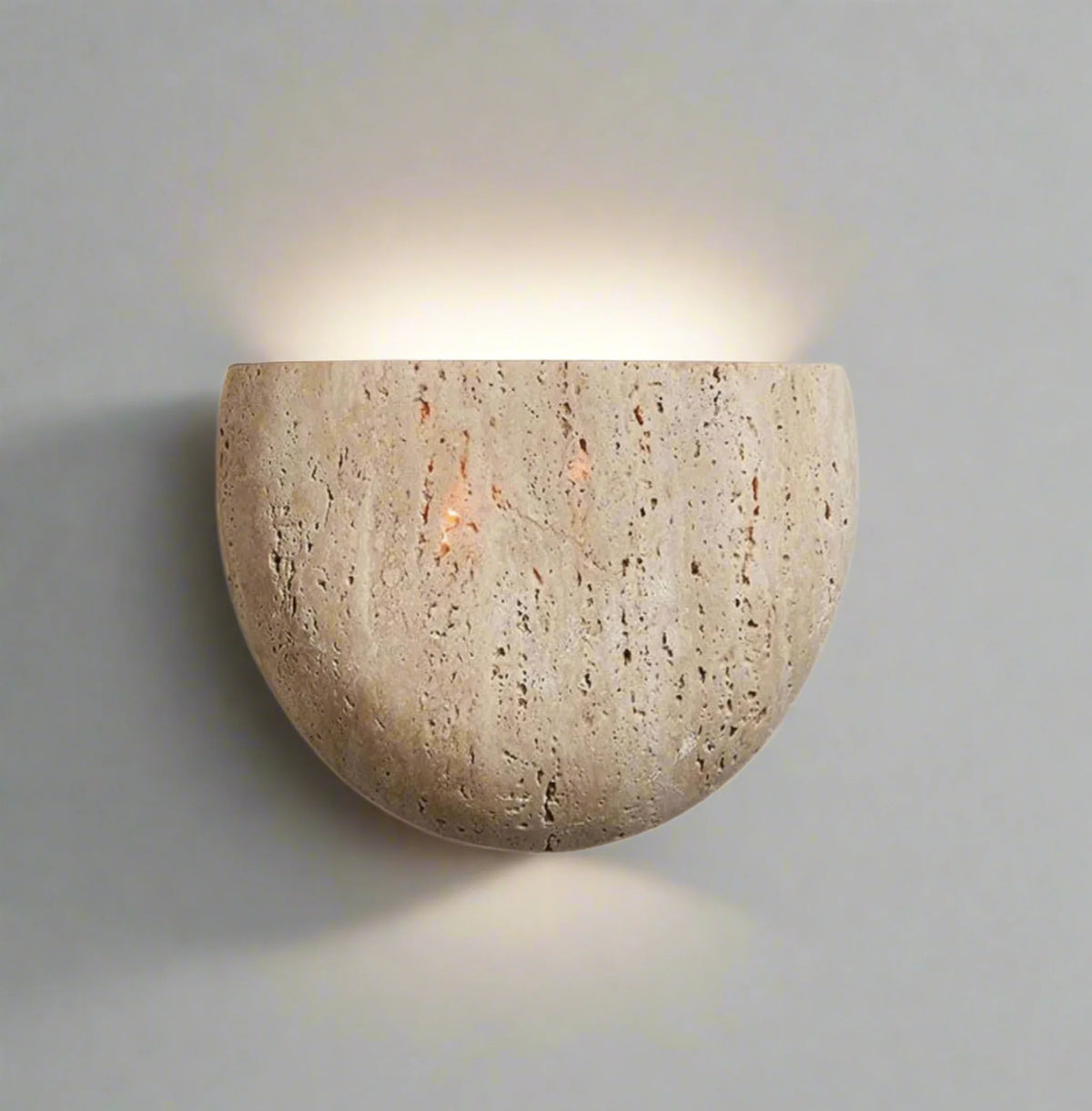 Wall Sconce Half Bowl Textured Plaster Dimmable G9 LED