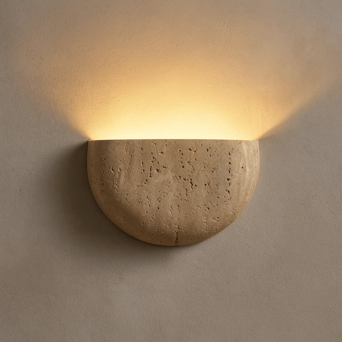 Wall Sconce Half Bowl Textured Plaster Dimmable G9 LED