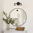 Wall Sconce Hand-Blown Recycled Glass Open Bottom