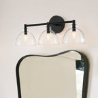 Wall Sconce Hand-Blown Recycled Glass Open Bottom