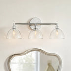 Wall Sconce Hand-Blown Recycled Glass Open Bottom