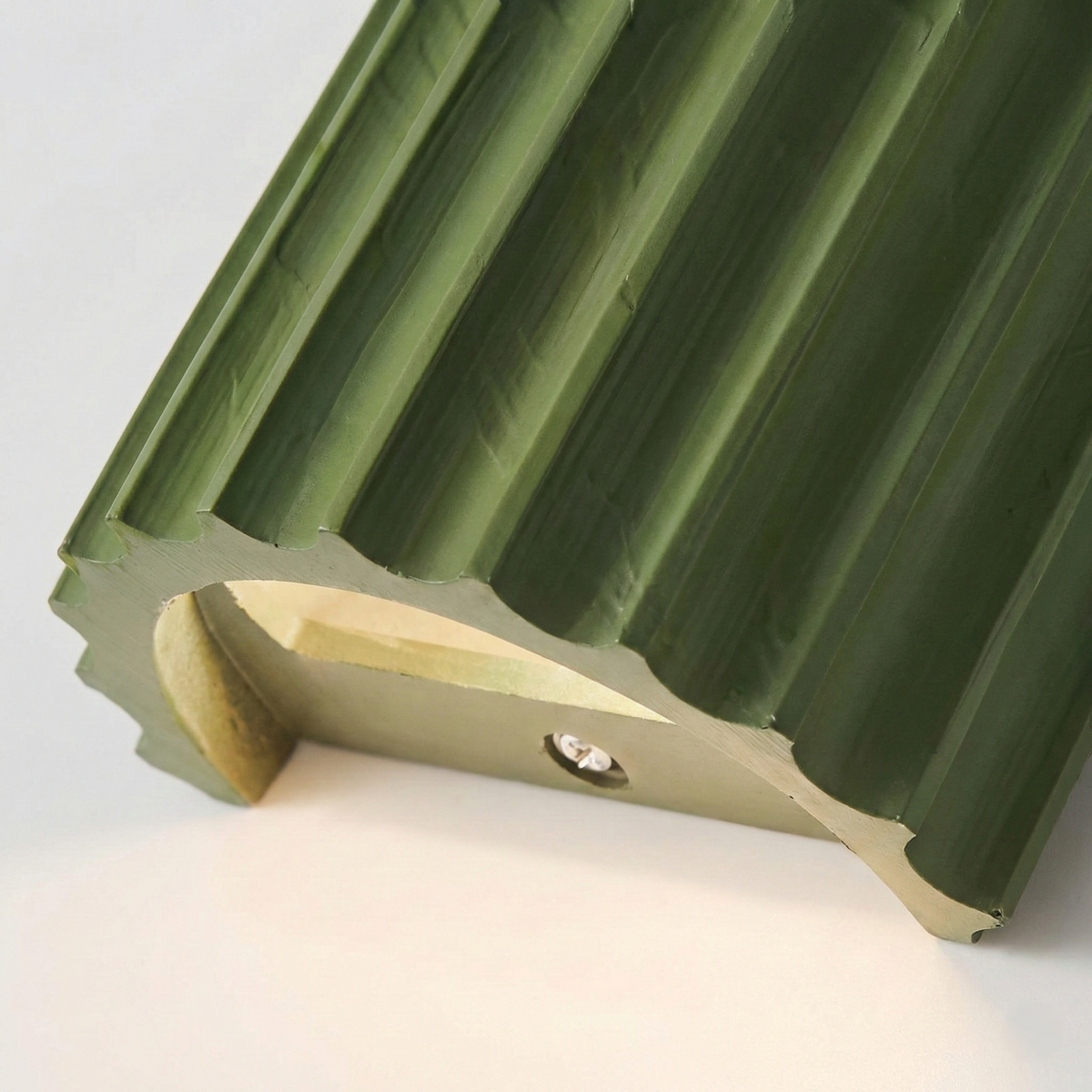 Wall Sconce High-Density Resin Ribbed Glare-Free LED