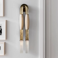 Wall Sconce Horsehair Tassel Two-Light Iron & Glass