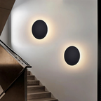 Wall Sconce Layered Disc Warm White LED Aluminum
