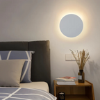Wall Sconce Layered Disc Warm White LED Aluminum