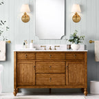 Wall Sconce Linen Shade & Brass Finish