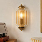 Wall Sconce Milk Glass Shade Antique Brass Finish