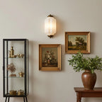 Wall Sconce Milk Glass Shade Antique Brass Finish