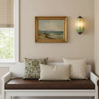 Wall Sconce Milk Glass Shade Antique Brass Finish