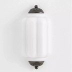 Wall Sconce Milk Glass Shade Antique Brass Finish