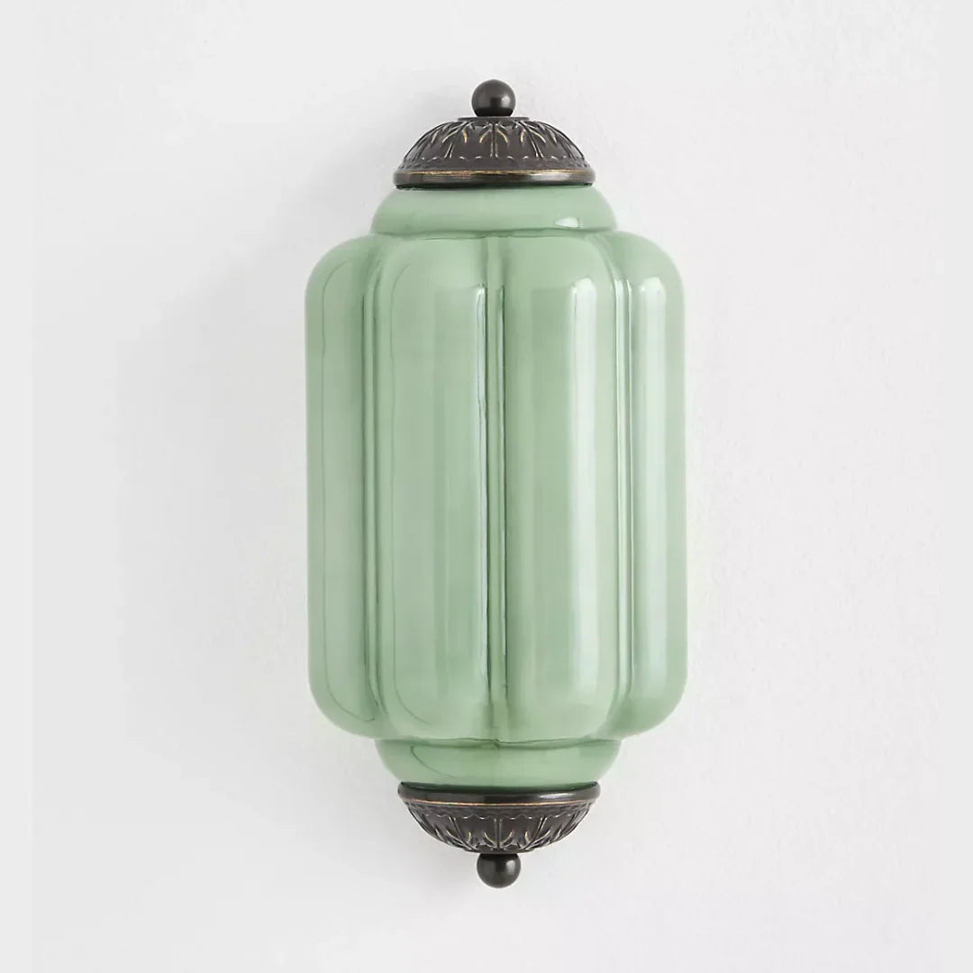 Wall Sconce Milk Glass Shade Antique Brass Finish