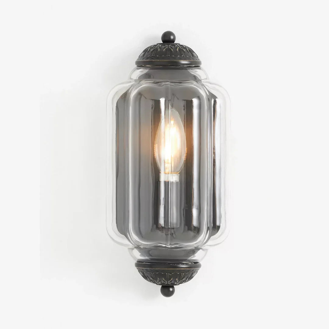 Wall Sconce Milk Glass Shade Antique Brass Finish
