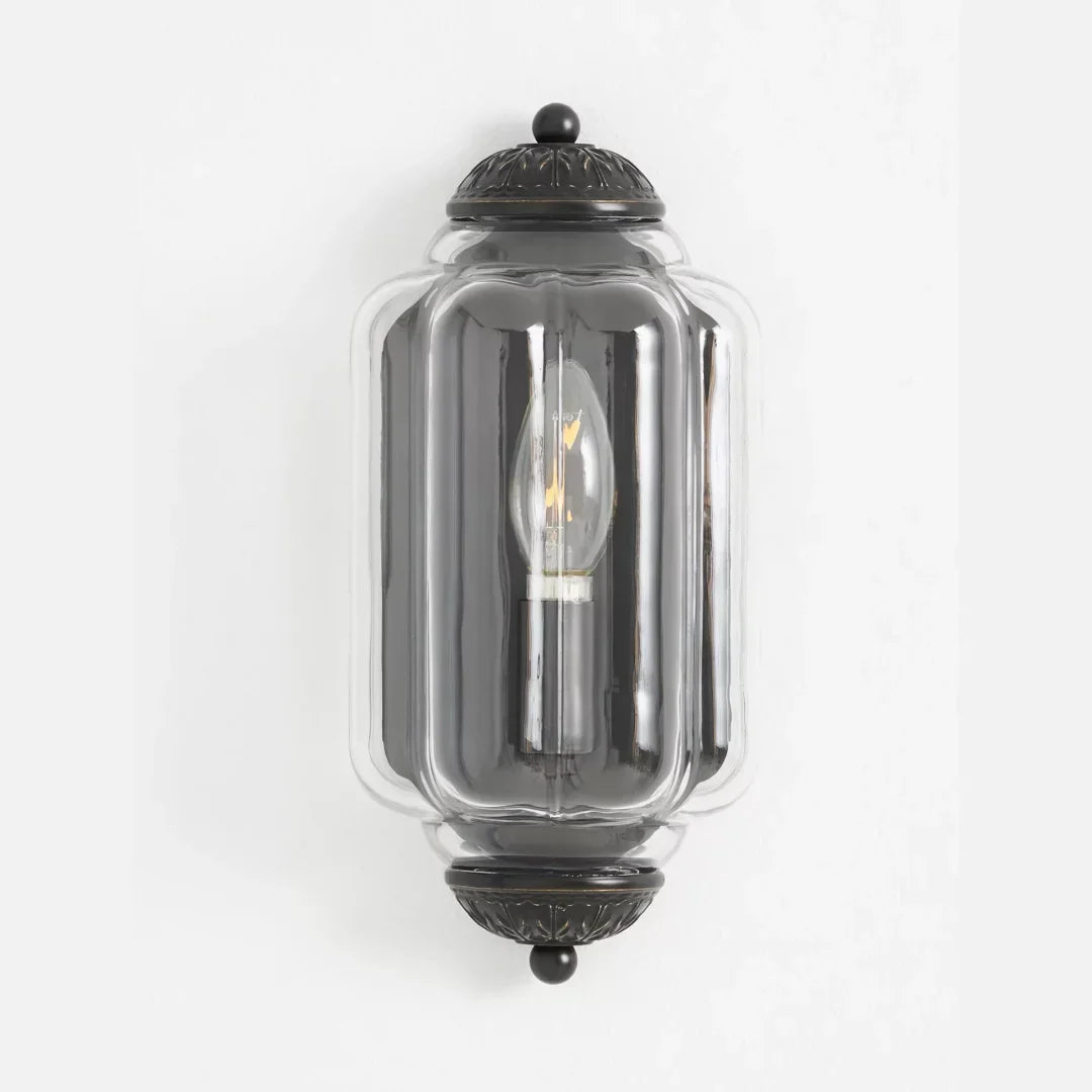 Wall Sconce Milk Glass Shade Antique Brass Finish