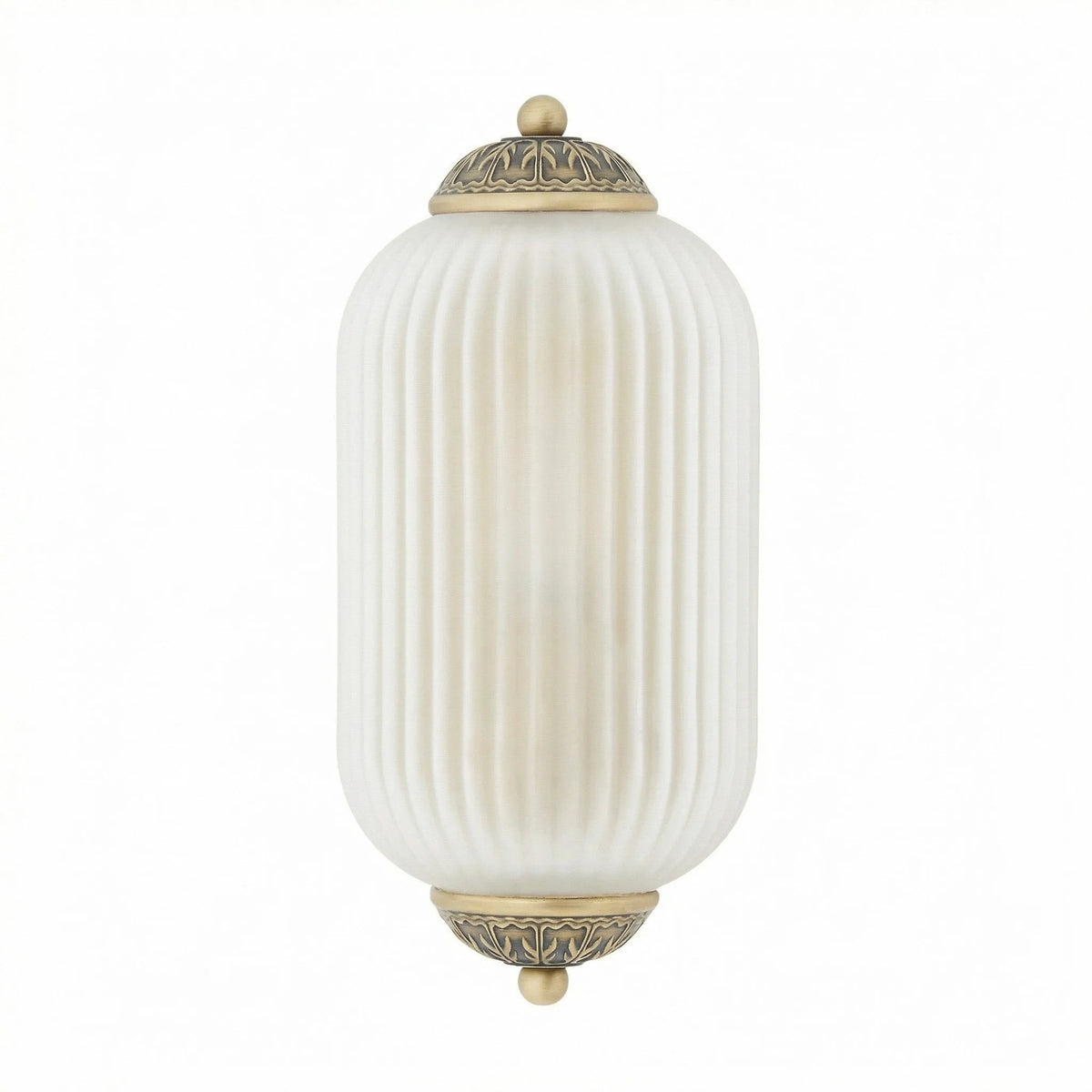 Wall Sconce Milk Glass Shade Antique Brass Finish