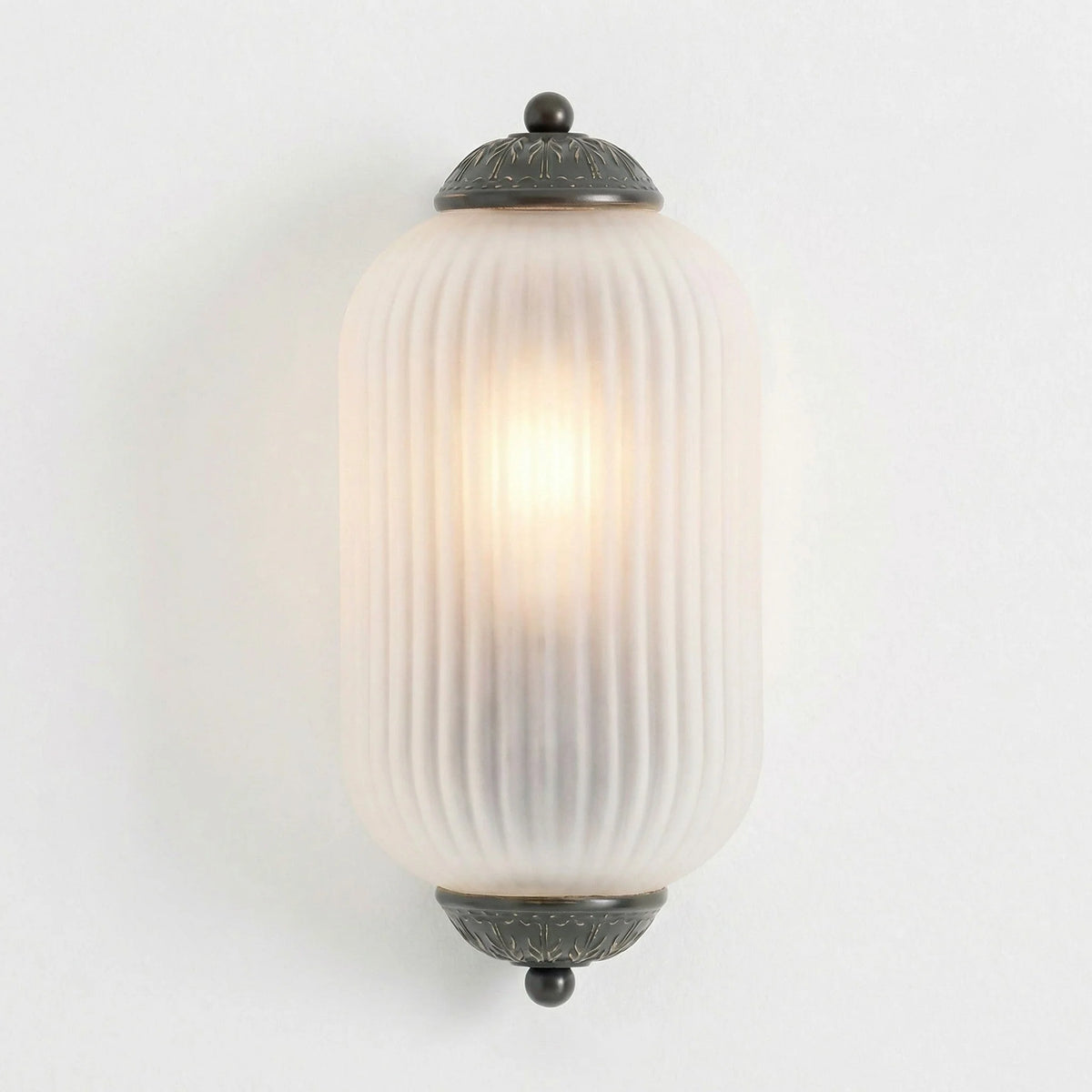 Wall Sconce Milk Glass Shade Antique Brass Finish