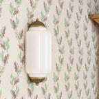 Wall Sconce Milk Glass Shade Antique Brass Finish