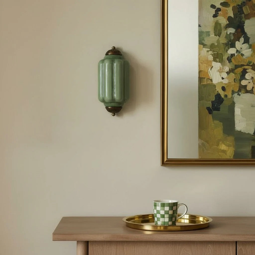 Wall Sconce Milk Glass Shade Antique Brass Finish