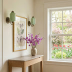 Wall Sconce Milk Glass Shade & Oiled Brass Finish
