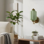 Wall Sconce Milk Glass Shade & Oiled Brass Finish