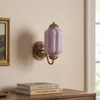 Wall Sconce Milk Glass Shade & Oiled Brass Finish