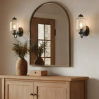 Wall Sconce Milk Glass Shade & Oiled Brass Finish
