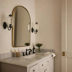Wall Sconce Milk Glass Shade & Oiled Brass Finish