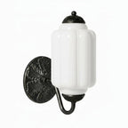 Wall Sconce Milk Glass Shade & Oiled Brass Finish