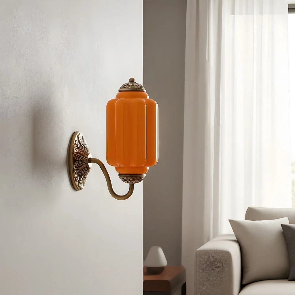 Wall Sconce Milk Glass Shade & Oiled Brass Finish