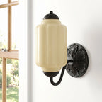 Wall Sconce Milk Glass Shade & Oiled Brass Finish