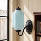 Wall Sconce Milk Glass Shade & Oiled Brass Finish