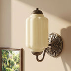Wall Sconce Milk Glass Shade & Oiled Brass Finish