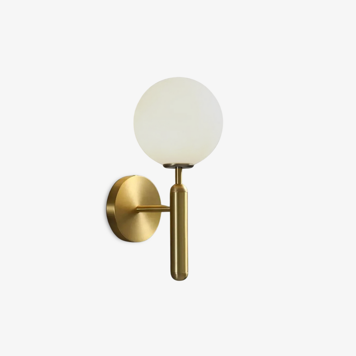 Wall Sconce Minimalist Globe Frosted or Rippled Glass