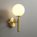 Wall Sconce Minimalist Globe Frosted or Rippled Glass