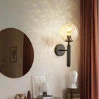 Wall Sconce Minimalist Globe Frosted or Rippled Glass
