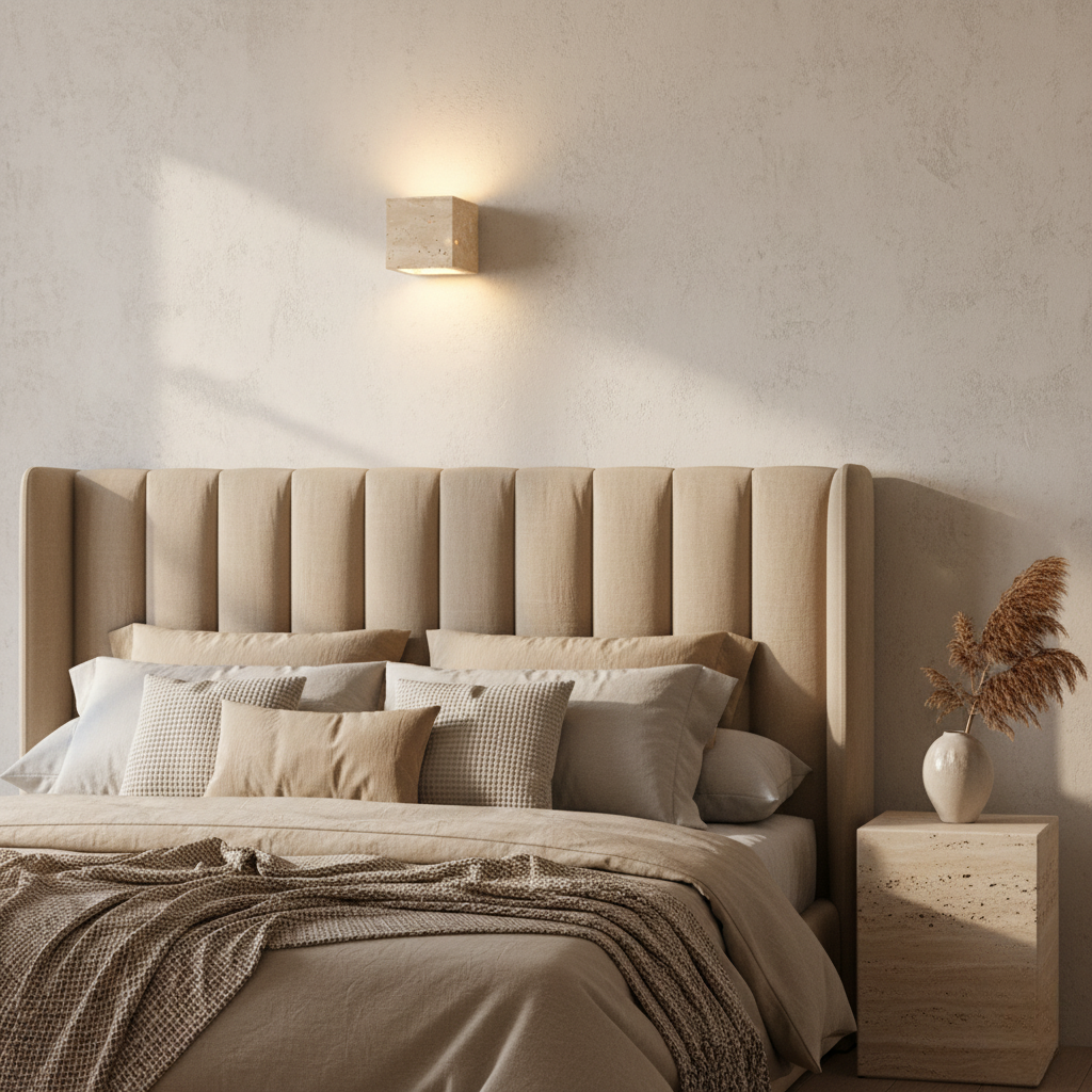Wall Sconce Natural Travertine Up-And-Down Indoor & Outdoor