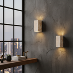 Wall Sconce Natural Travertine Up-And-Down Indoor & Outdoor