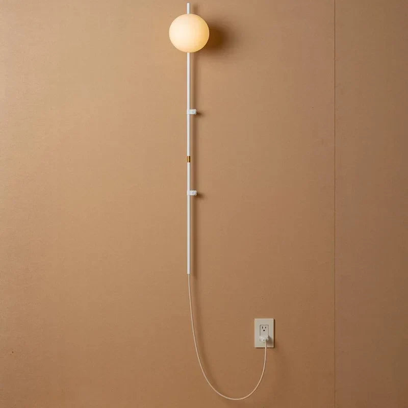 Wall Sconce Plug-In Scandinavian Minimalist Reading Light